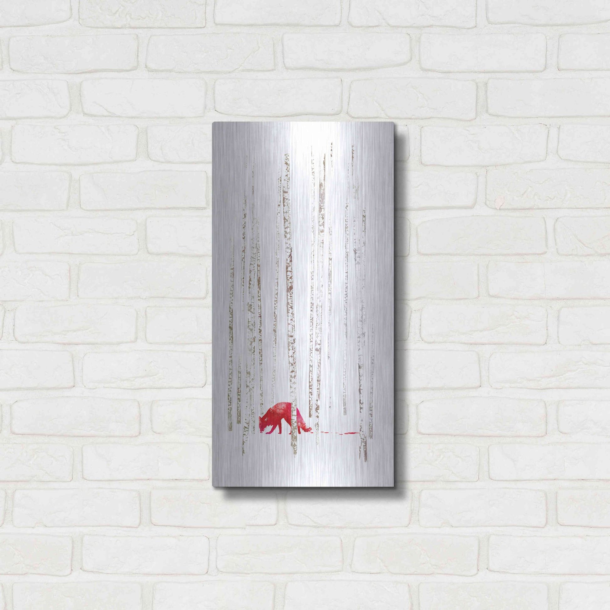 Luxe Metal Art 'There's Nowhere to Run' by Robert Farkas, Metal Wall Art,12x24