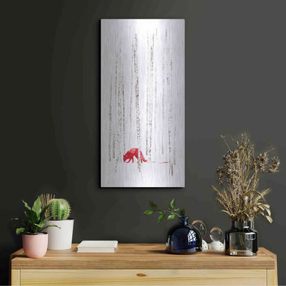 Luxe Metal Art 'There's Nowhere to Run' by Robert Farkas, Metal Wall Art,12x24