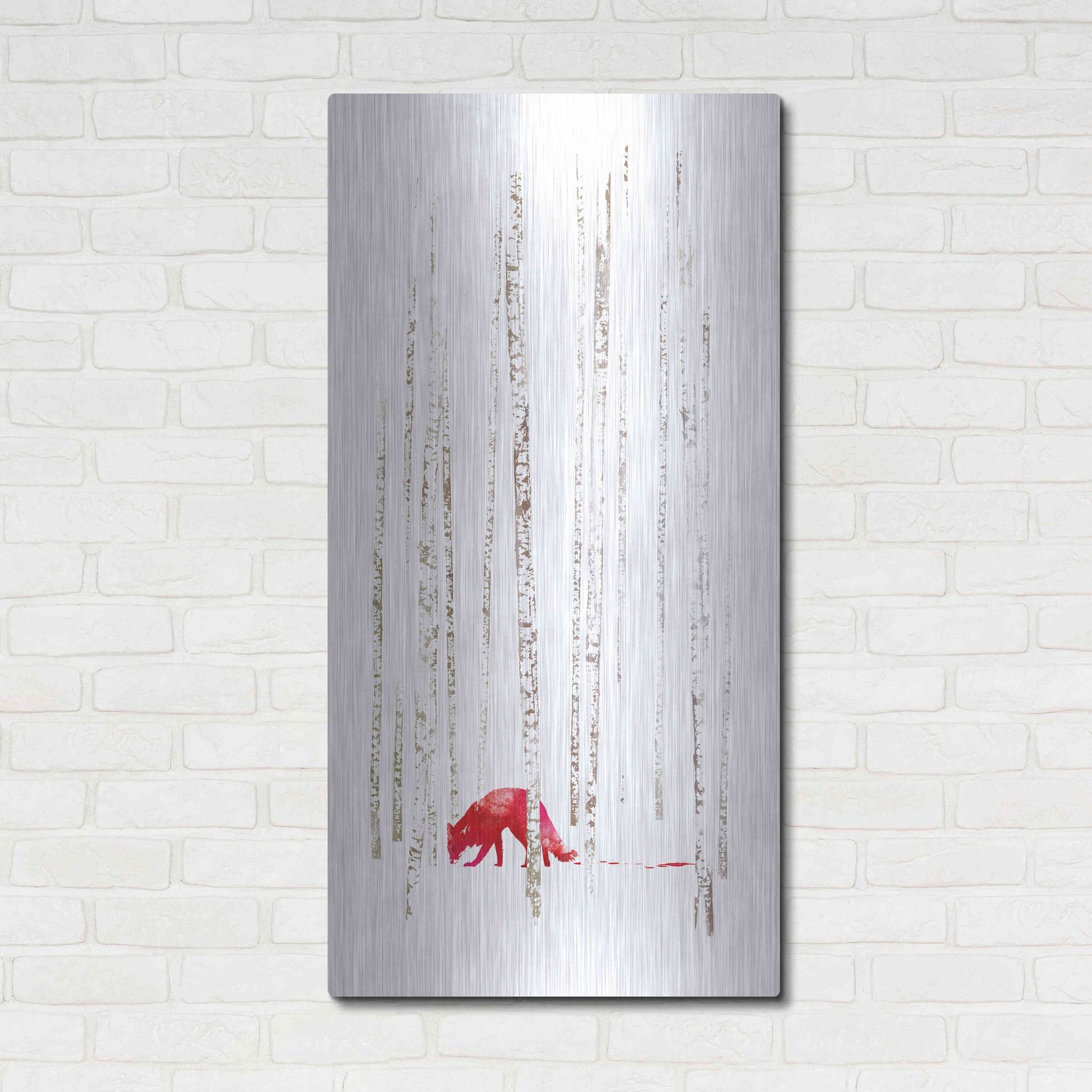 Luxe Metal Art 'There's Nowhere to Run' by Robert Farkas, Metal Wall Art,24x48