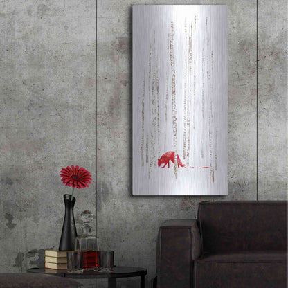 Luxe Metal Art 'There's Nowhere to Run' by Robert Farkas, Metal Wall Art,24x48