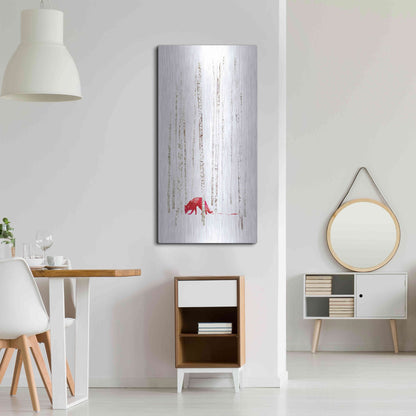 Luxe Metal Art 'There's Nowhere to Run' by Robert Farkas, Metal Wall Art,24x48