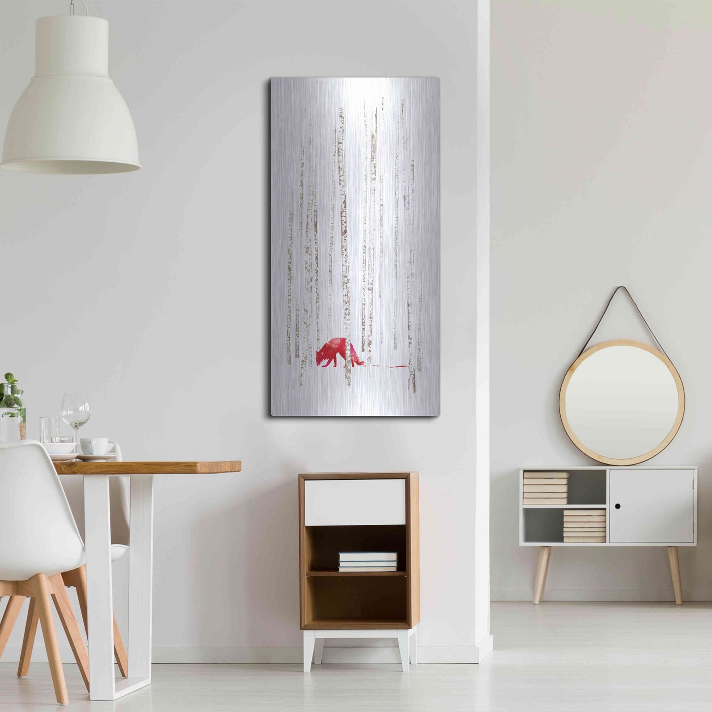 Luxe Metal Art 'There's Nowhere to Run' by Robert Farkas, Metal Wall Art,24x48
