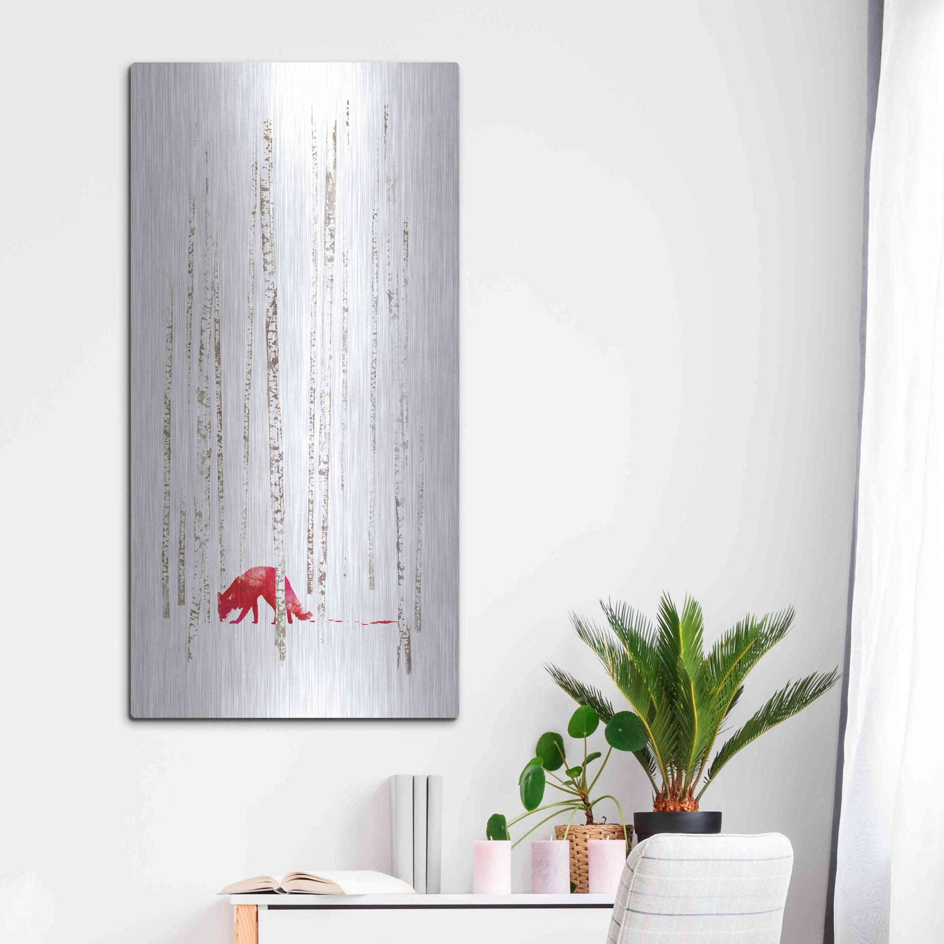 Luxe Metal Art 'There's Nowhere to Run' by Robert Farkas, Metal Wall Art,24x48