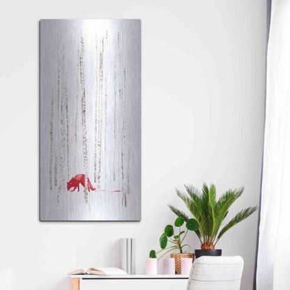Luxe Metal Art 'There's Nowhere to Run' by Robert Farkas, Metal Wall Art,24x48