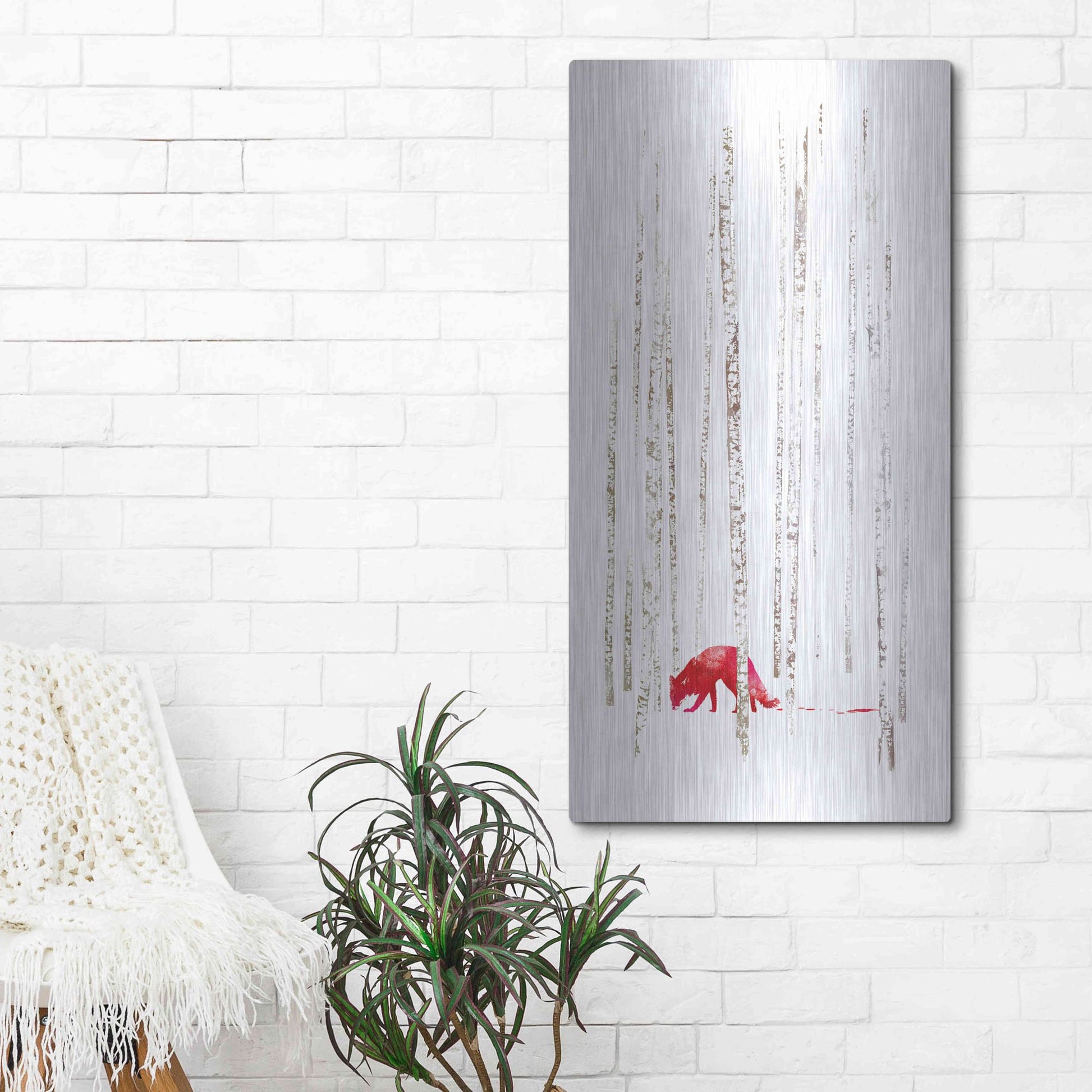 Luxe Metal Art 'There's Nowhere to Run' by Robert Farkas, Metal Wall Art,24x48