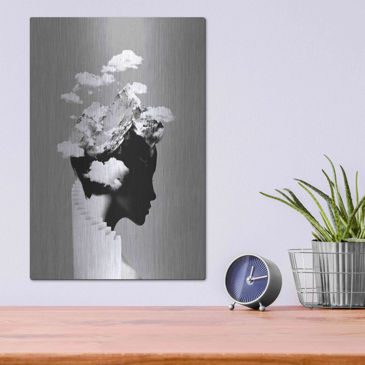 'It's a Cloudy Day' by Robert Farkas – Metal Wall Art, 12x16 room view