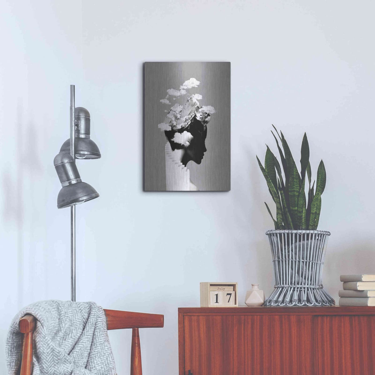 'It's a Cloudy Day' by Robert Farkas – Metal Wall Art, 16x24 room view