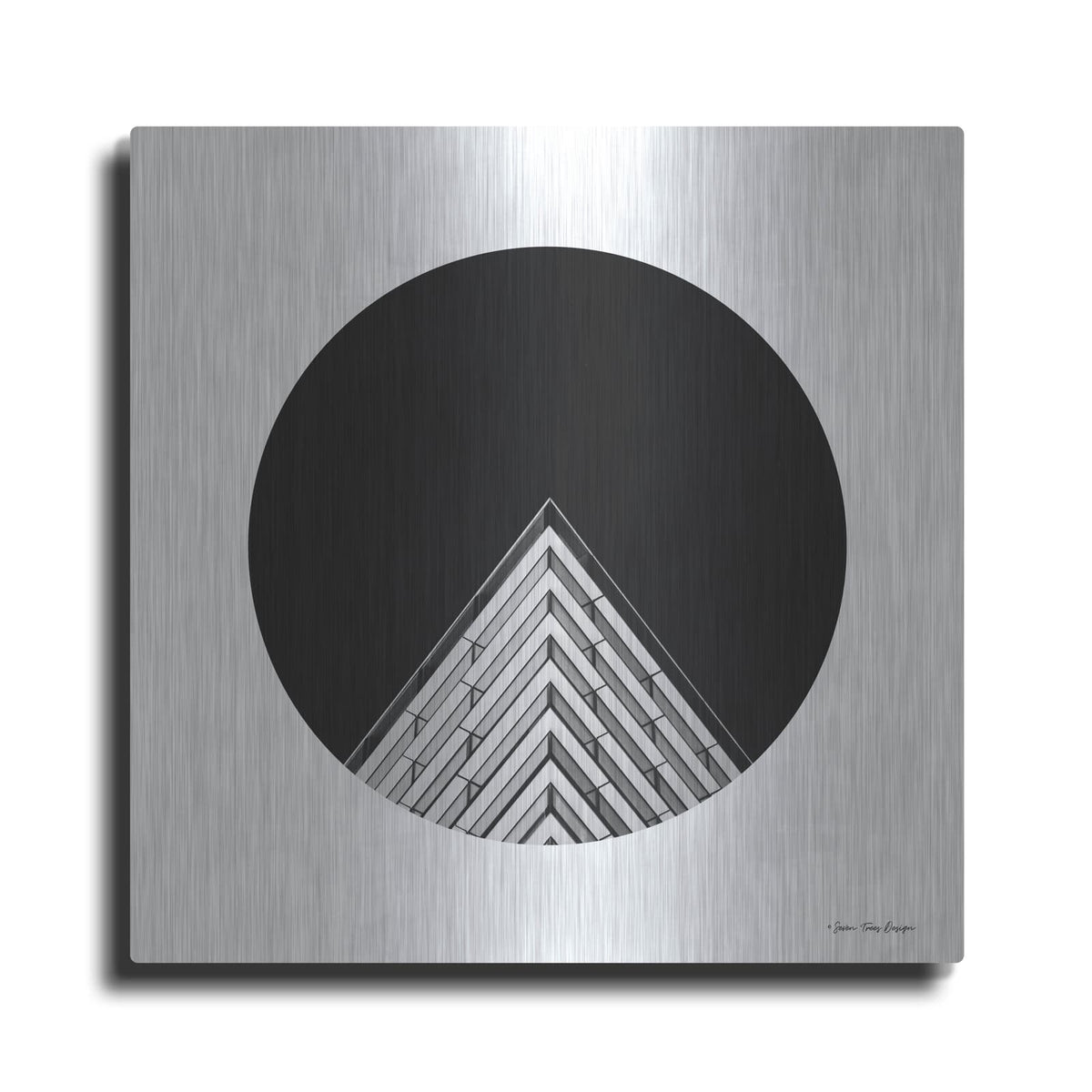 'Triangular Architecture' by Seven Trees Design – Metal Wall Art