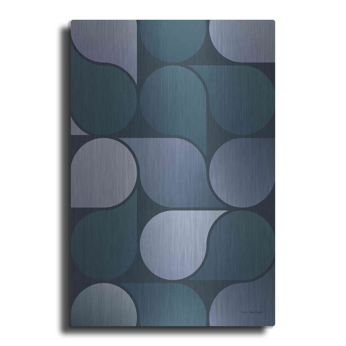 'Geometric Loop' by Seven Trees Design – Metal Wall Art