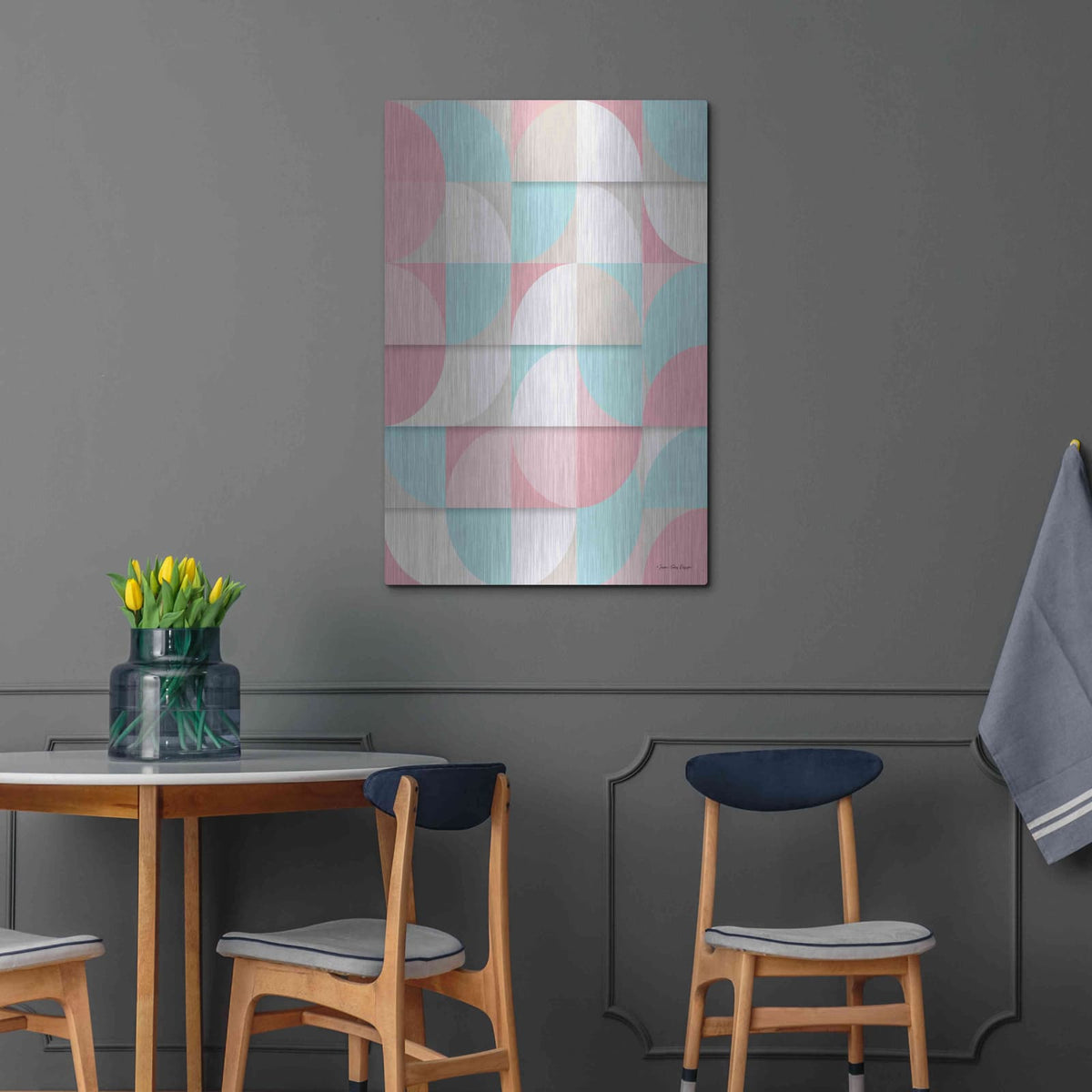 'The Scandinavian Geometry' by Seven Trees Design – Metal Wall Art, 24x36 room view