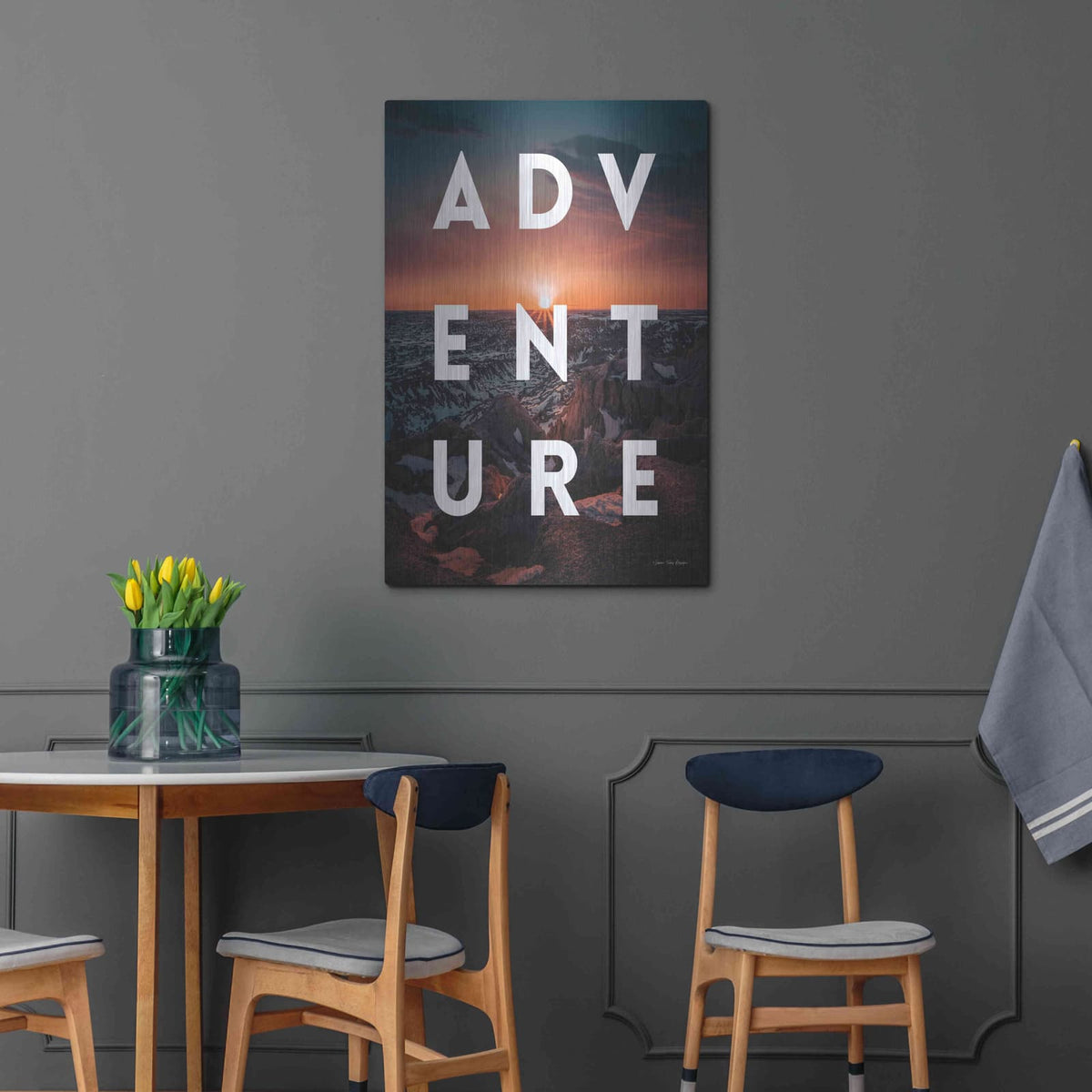 'Adventure Landscape' by Seven Trees Design – Metal Wall Art, 24x36 room view