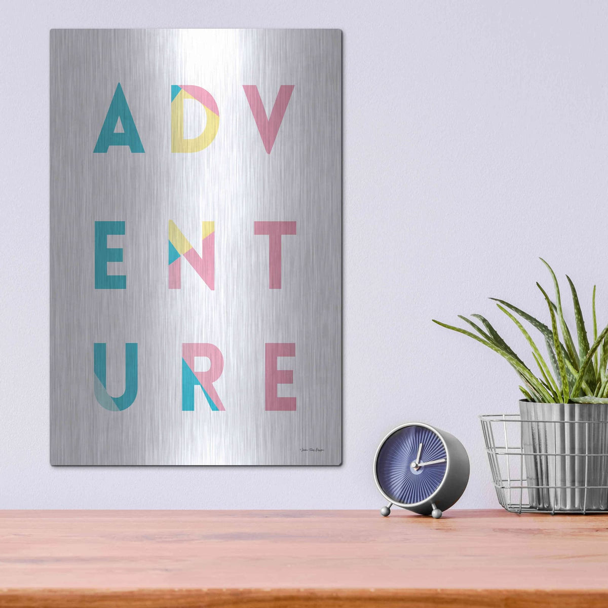 'Adventure in Colors' by Seven Trees Design – Metal Wall Art, 12x16 room view