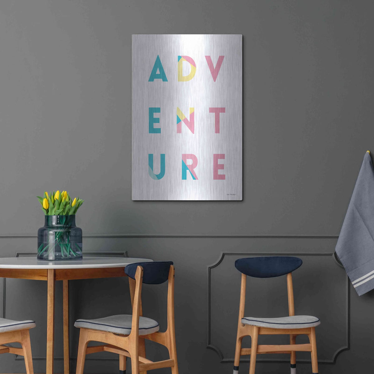 'Adventure in Colors' by Seven Trees Design – Metal Wall Art, 24x36 room view