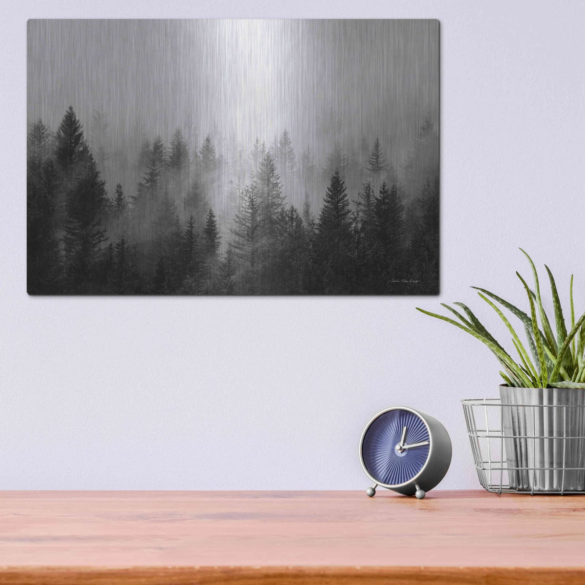 'Forest' by Seven Trees Design – Metal Wall Art, 16x12 room view
