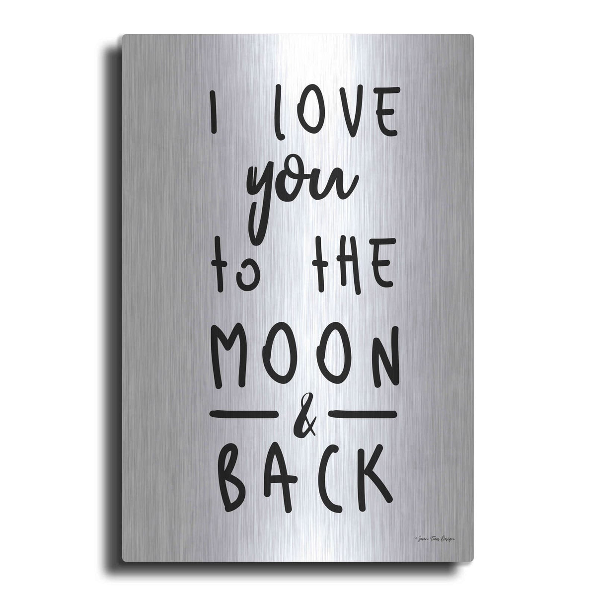 'To the Moon' by Seven Trees Design – Metal Wall Art