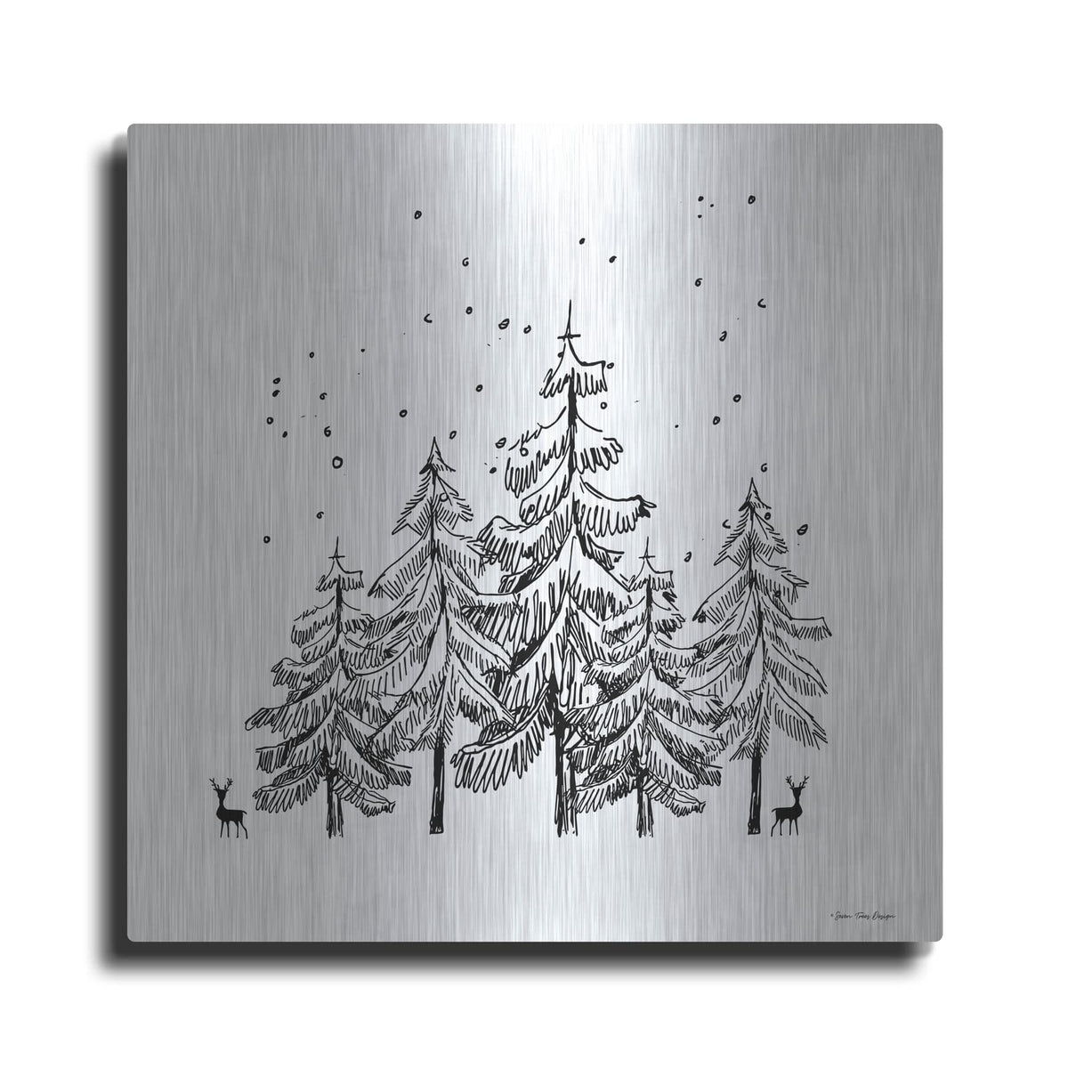 'Winter Time' by Seven Trees Design – Metal Wall Art