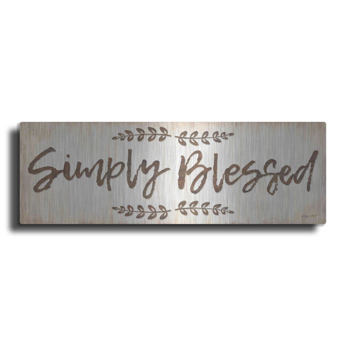 Luxe Metal Art 'Simply Blessed' by Annie LaPoint, Metal Wall Art