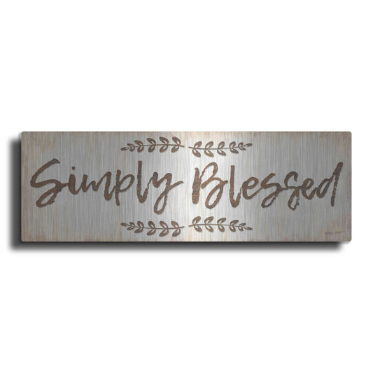 Luxe Metal Art 'Simply Blessed' by Annie LaPoint, Metal Wall Art