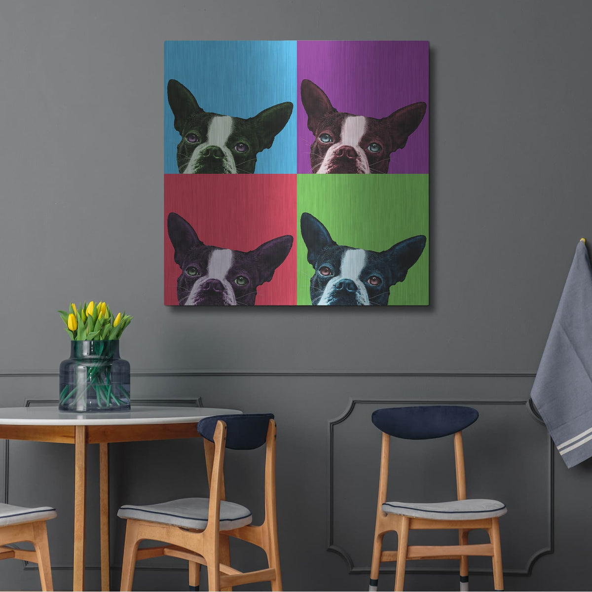 'Loyalty Pop' by Jon Bertelli – Metal Wall Art, 36x36 room view