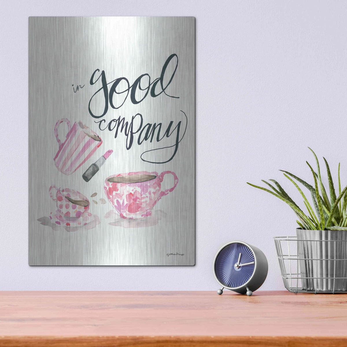 'In Good Company' by Jessica Mingo – Metal Wall Art, 12x16 room view
