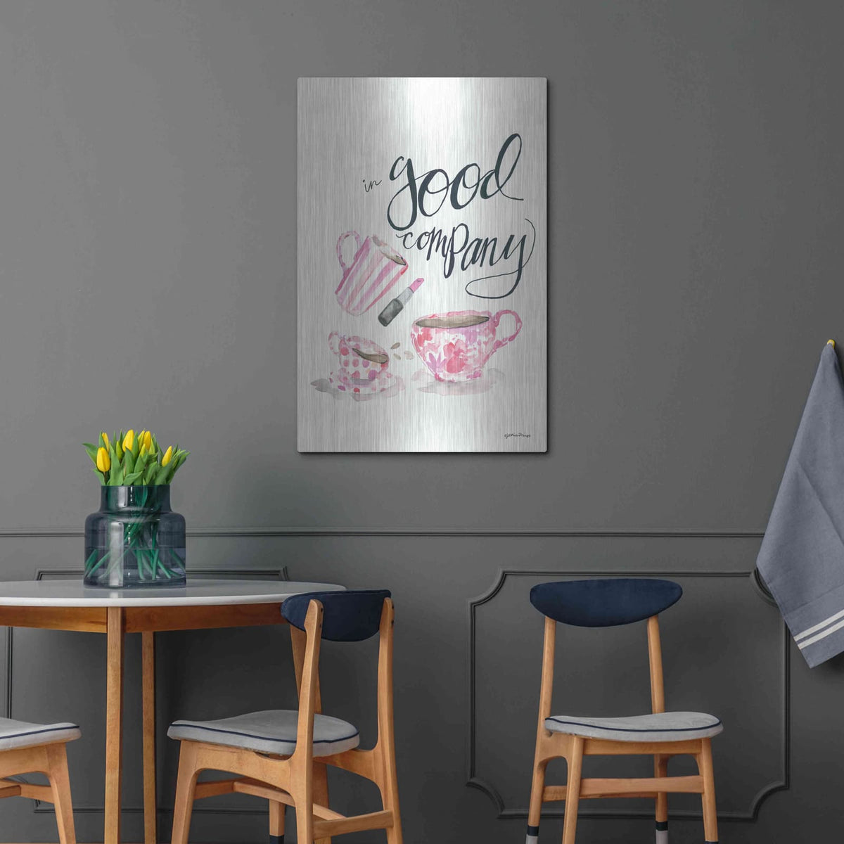 'In Good Company' by Jessica Mingo – Metal Wall Art, 24x36 room view