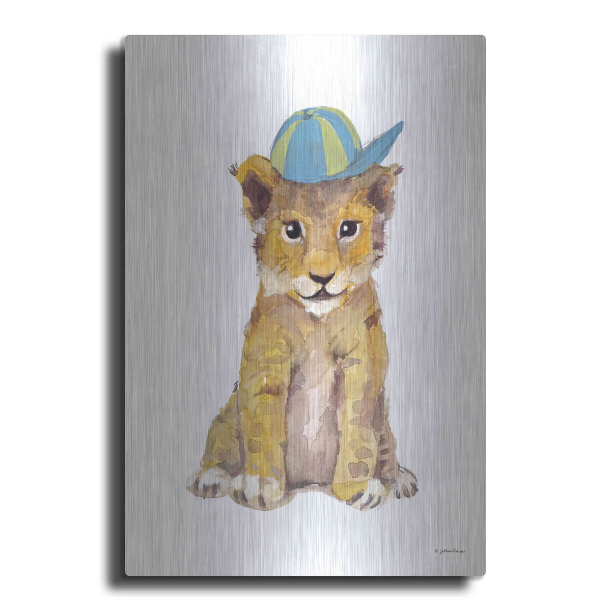 'Cool Cub' by Jessica Mingo – Metal Wall Art
