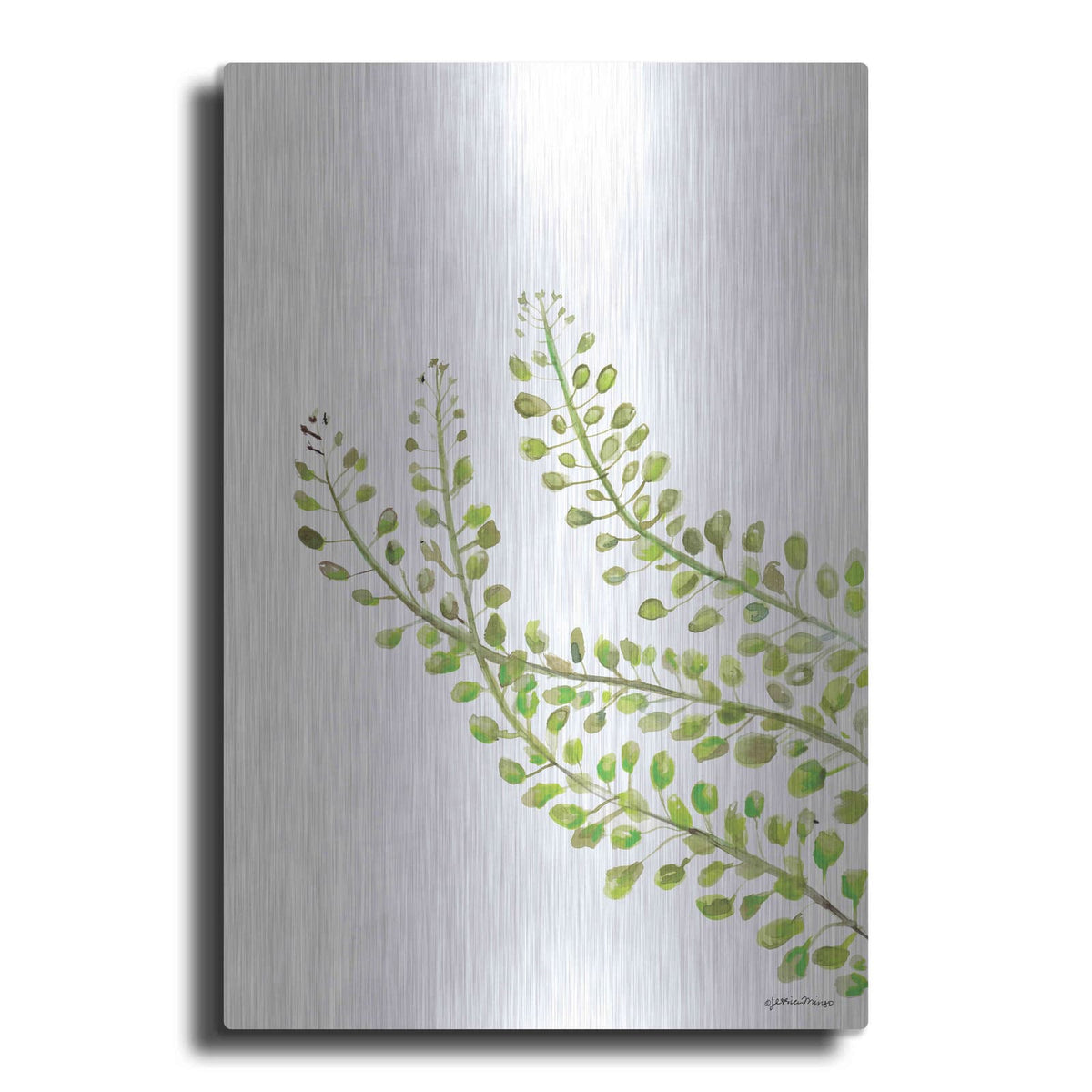 'Green Bliss' by Jessica Mingo – Metal Wall Art