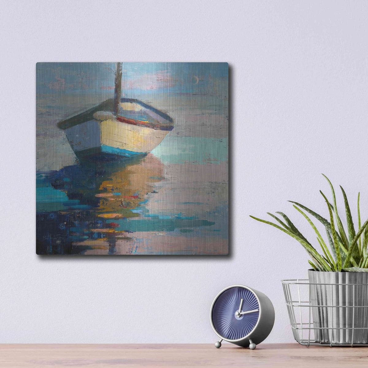 'Lap, Lap, Nap, Nap' by Beth Forst – Metal Wall Art, 12x12 room view