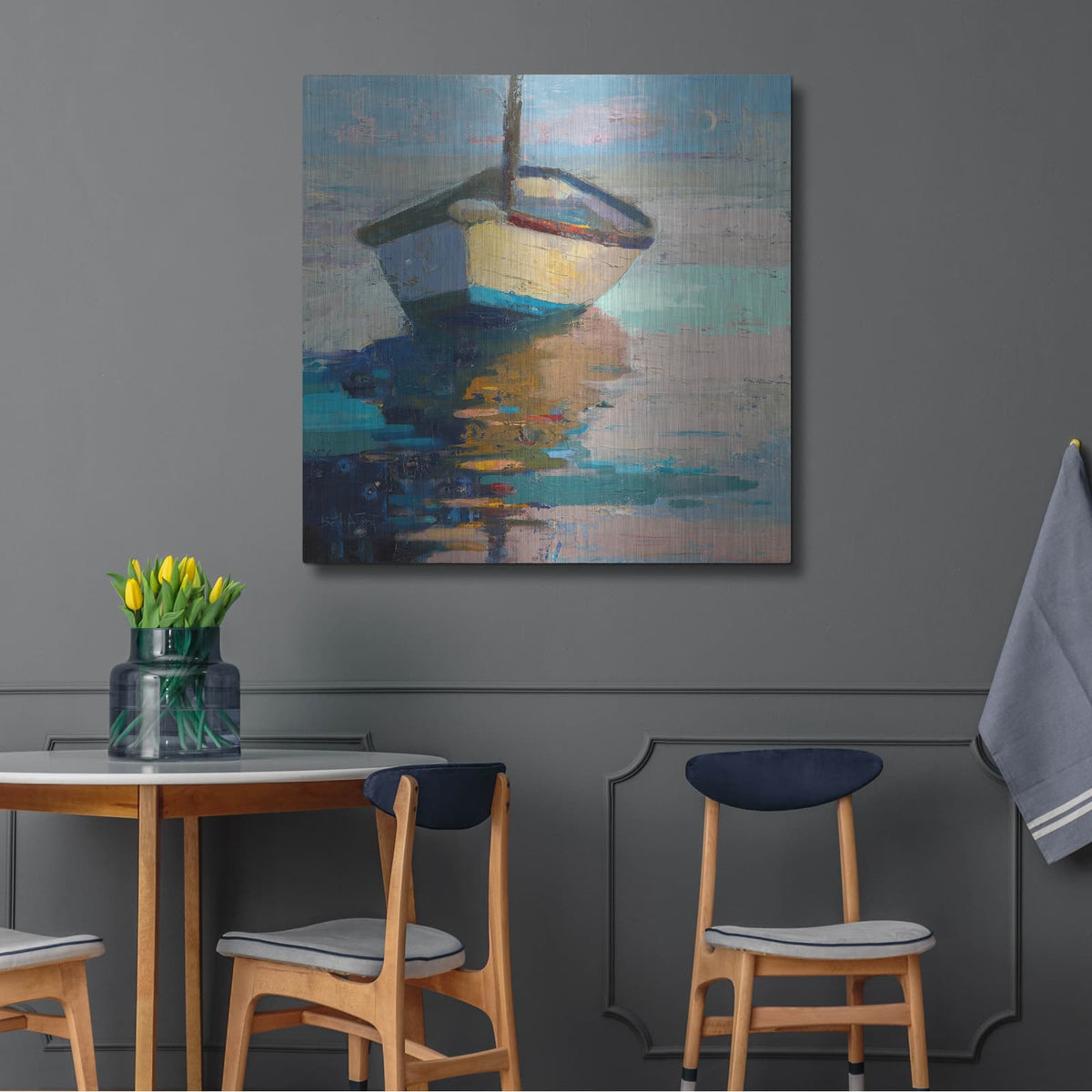 'Lap, Lap, Nap, Nap' by Beth Forst – Metal Wall Art, 36x36 room view