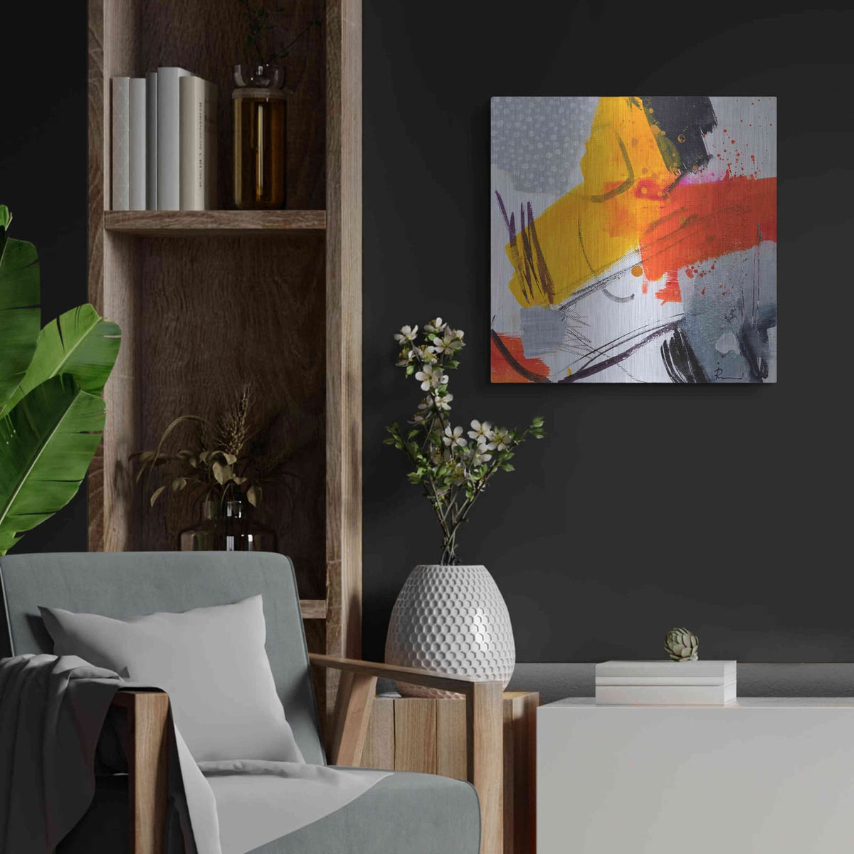 'Untitled 303' by Ira Ivanova – Metal Wall Art, 24x24 room view