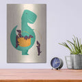 'T-Rex and the Basketful of Wiener Dogs' by Jay Fleck – Metal Wall Art, 12x16 room view