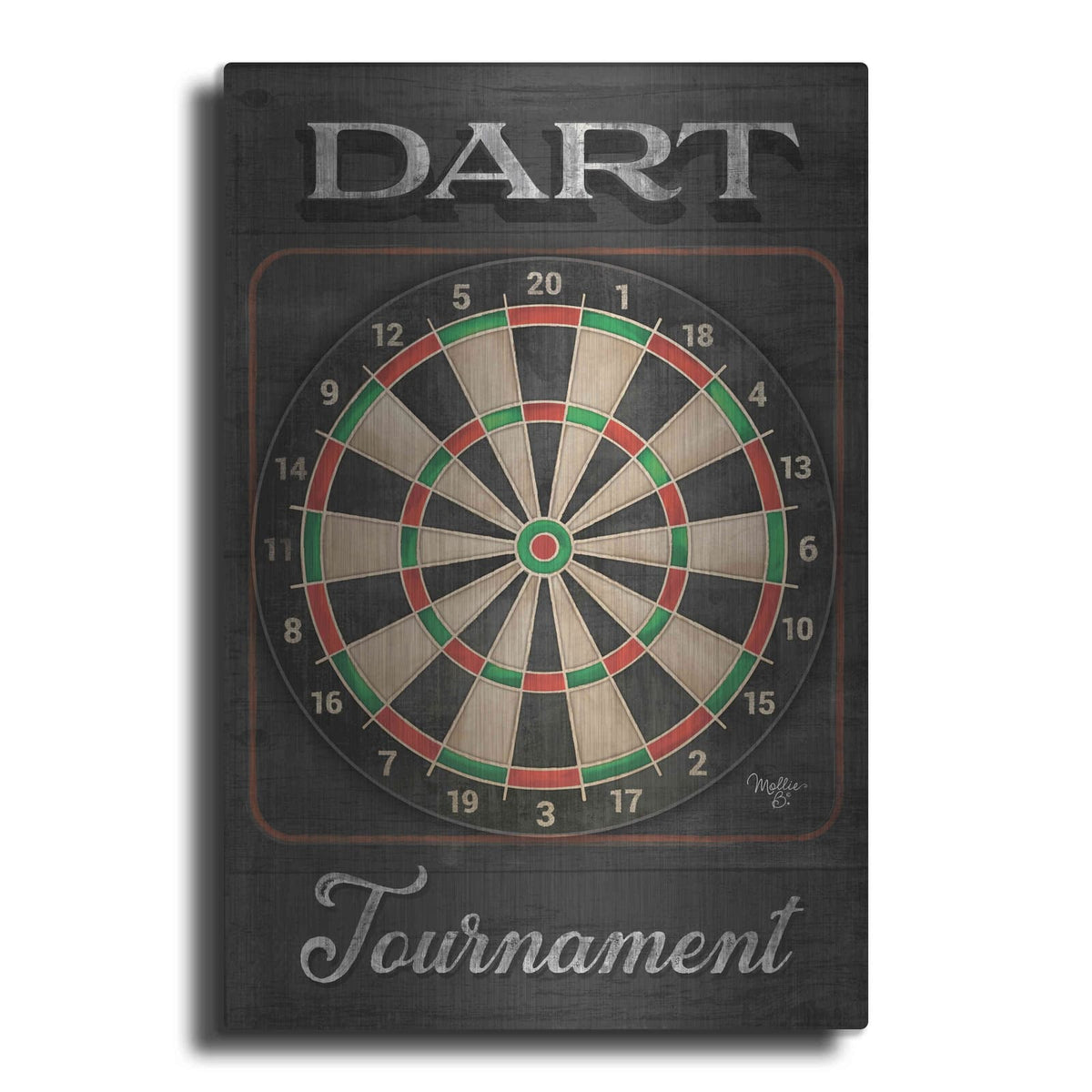 'Dart Tournament' by Mollie B Art – Metal Wall Art