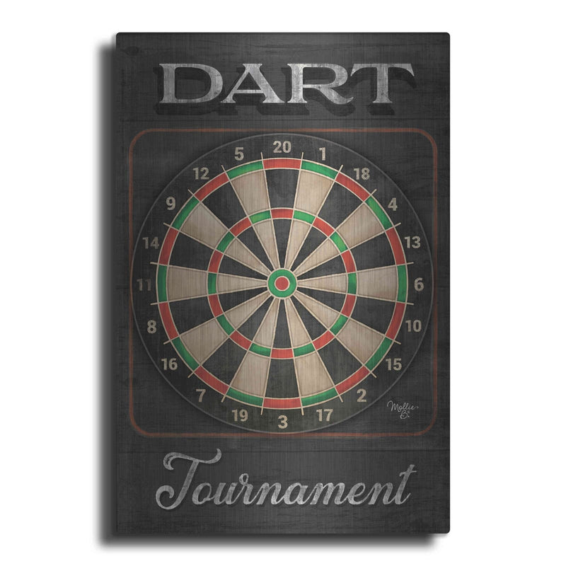 'Dart Tournament' by Mollie B Art – Metal Wall Art