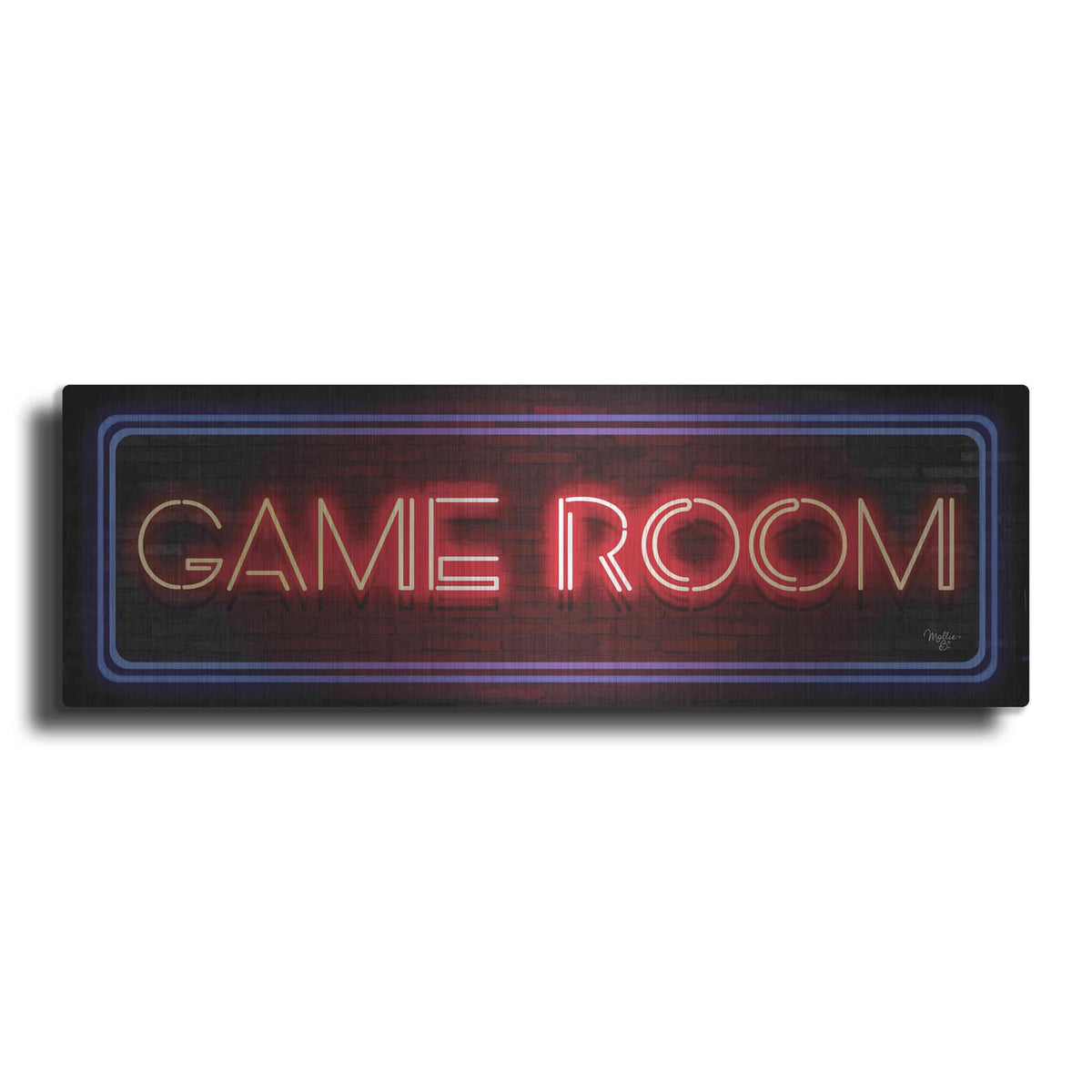 'Game Room Neon Sign' by Mollie B Art – Metal Wall Art