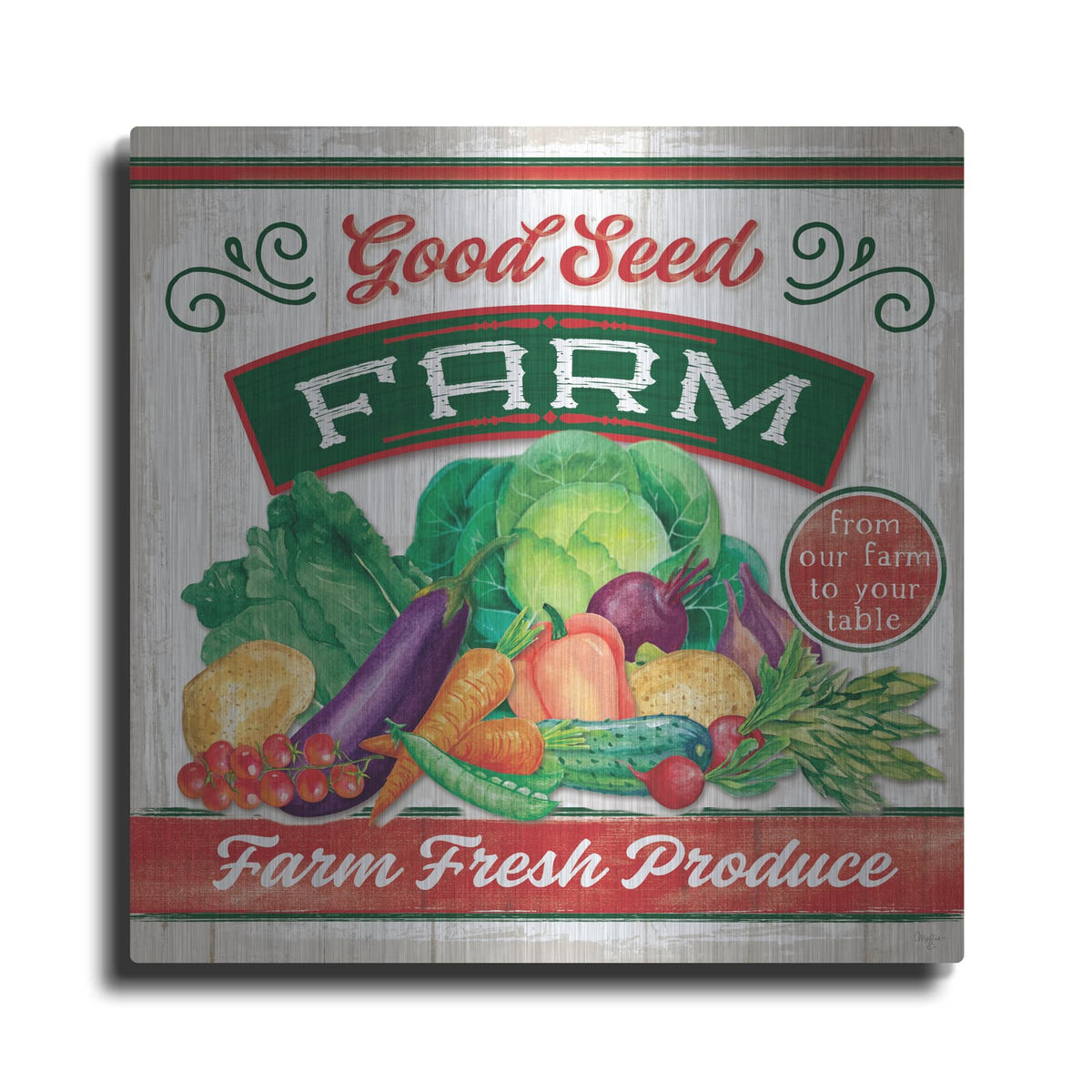 'Good Seed' by Mollie B Art – Metal Wall Art