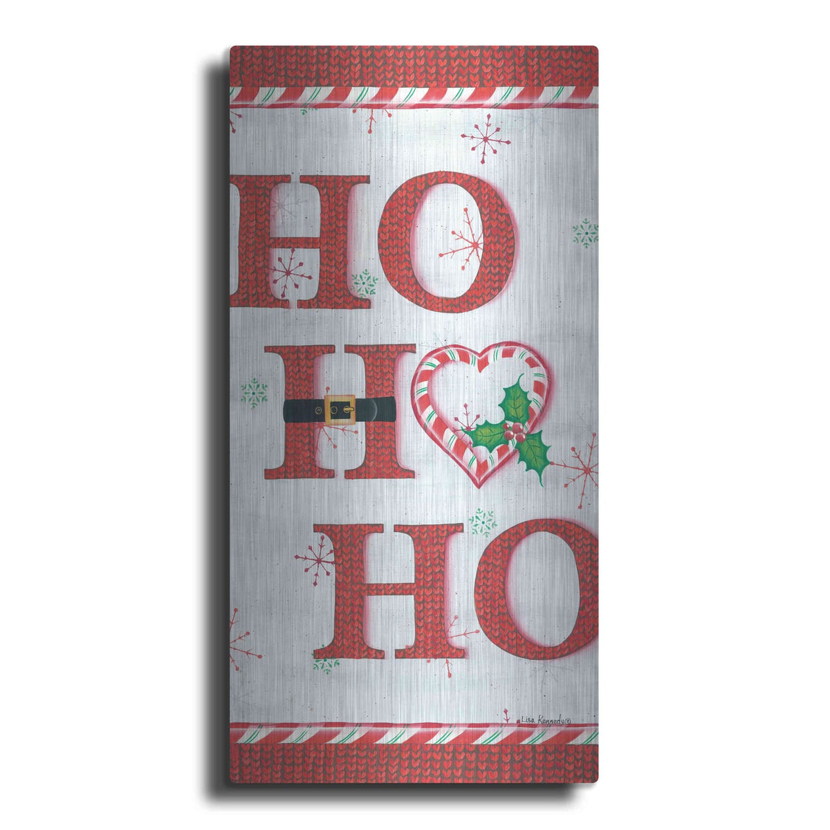 'Ho Ho Ho' by Lisa Kennedy – Metal Wall Art