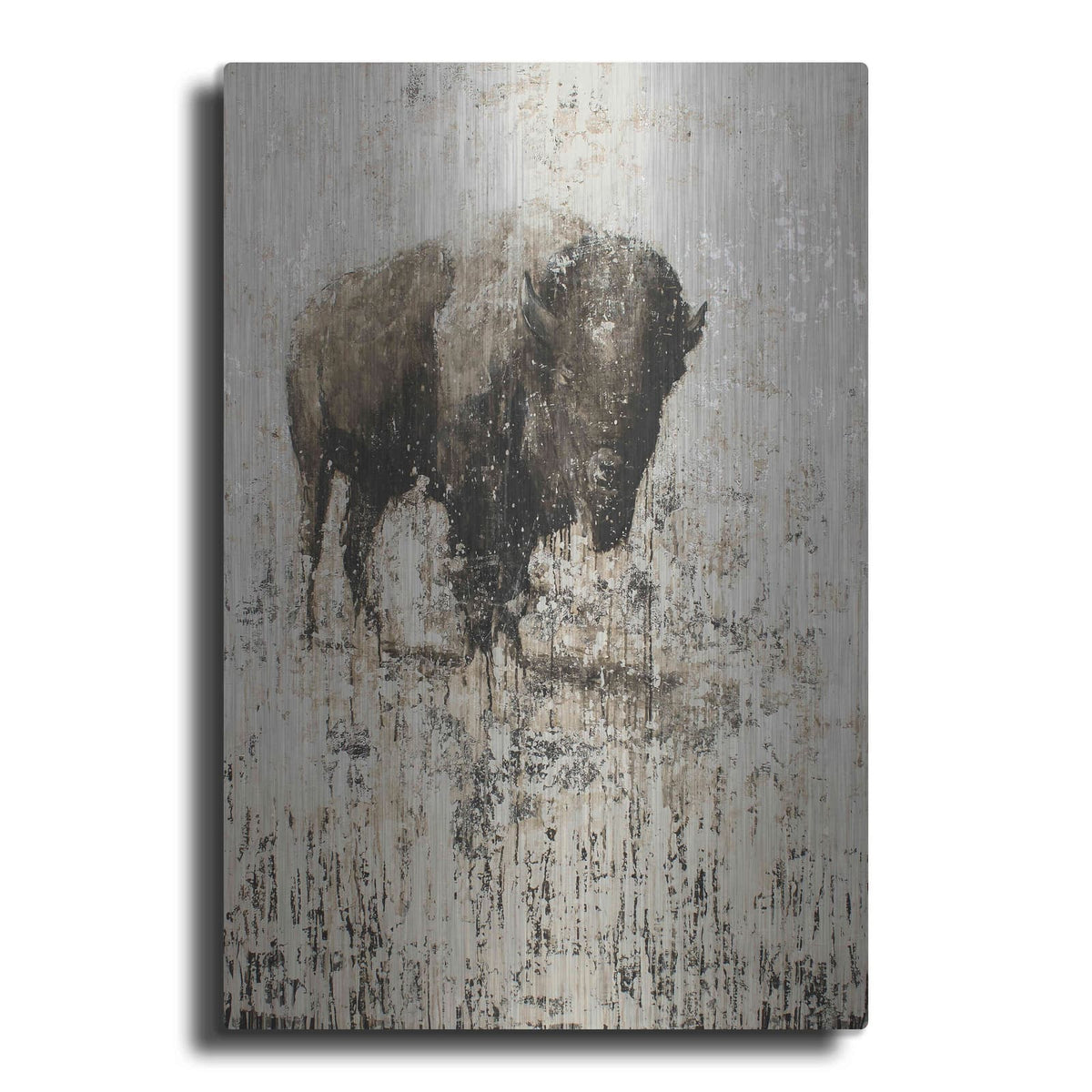 'Lone Buffalo' by Matt Flint – Metal Wall Art