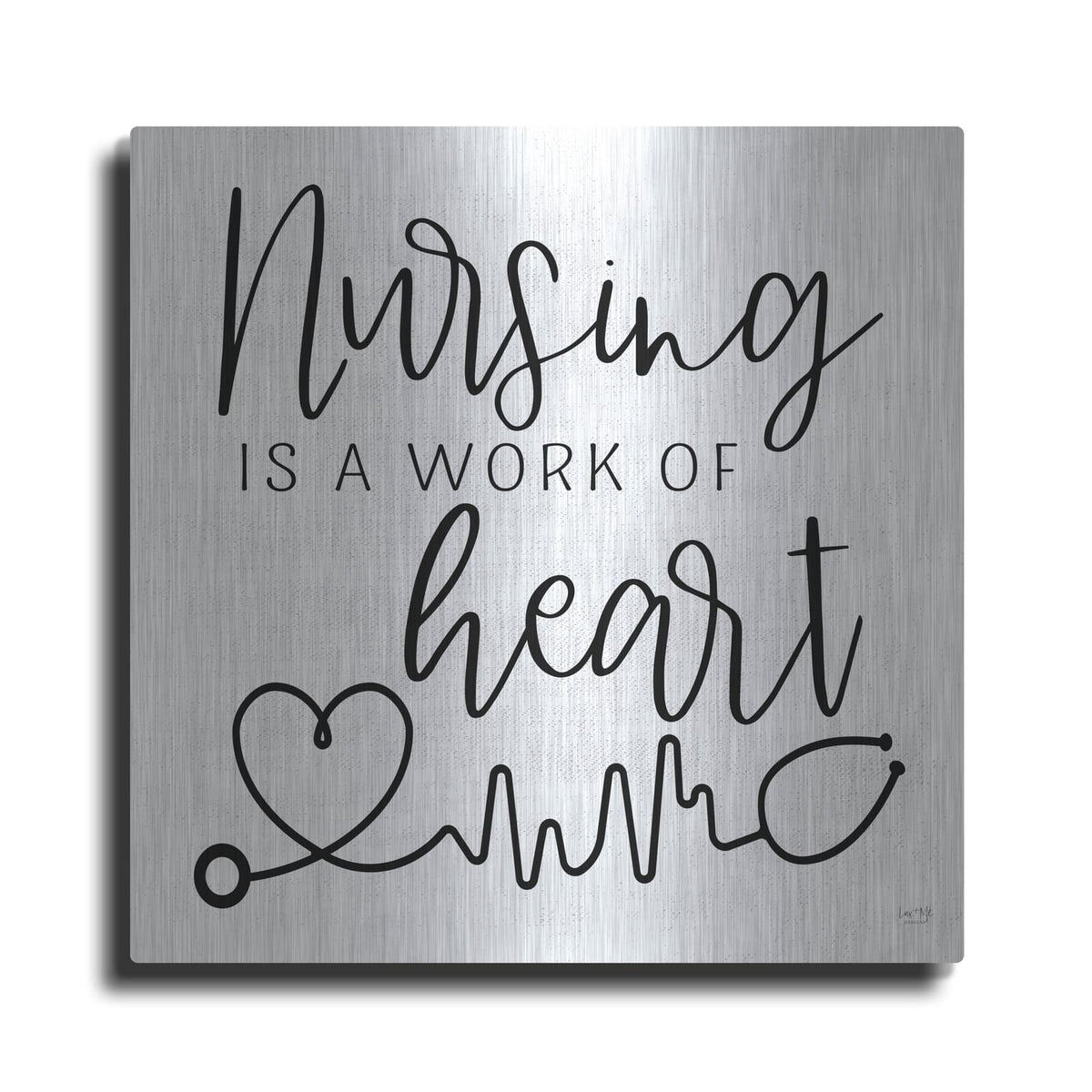 'Nursing a Work of Heart' by Lux + Me – Metal Wall Art