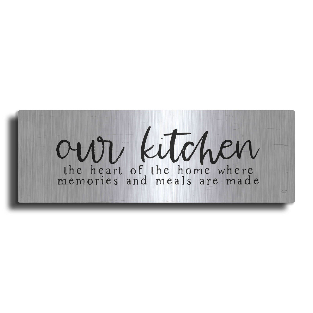 'Our Kitchen' by Lux + Me – Metal Wall Art