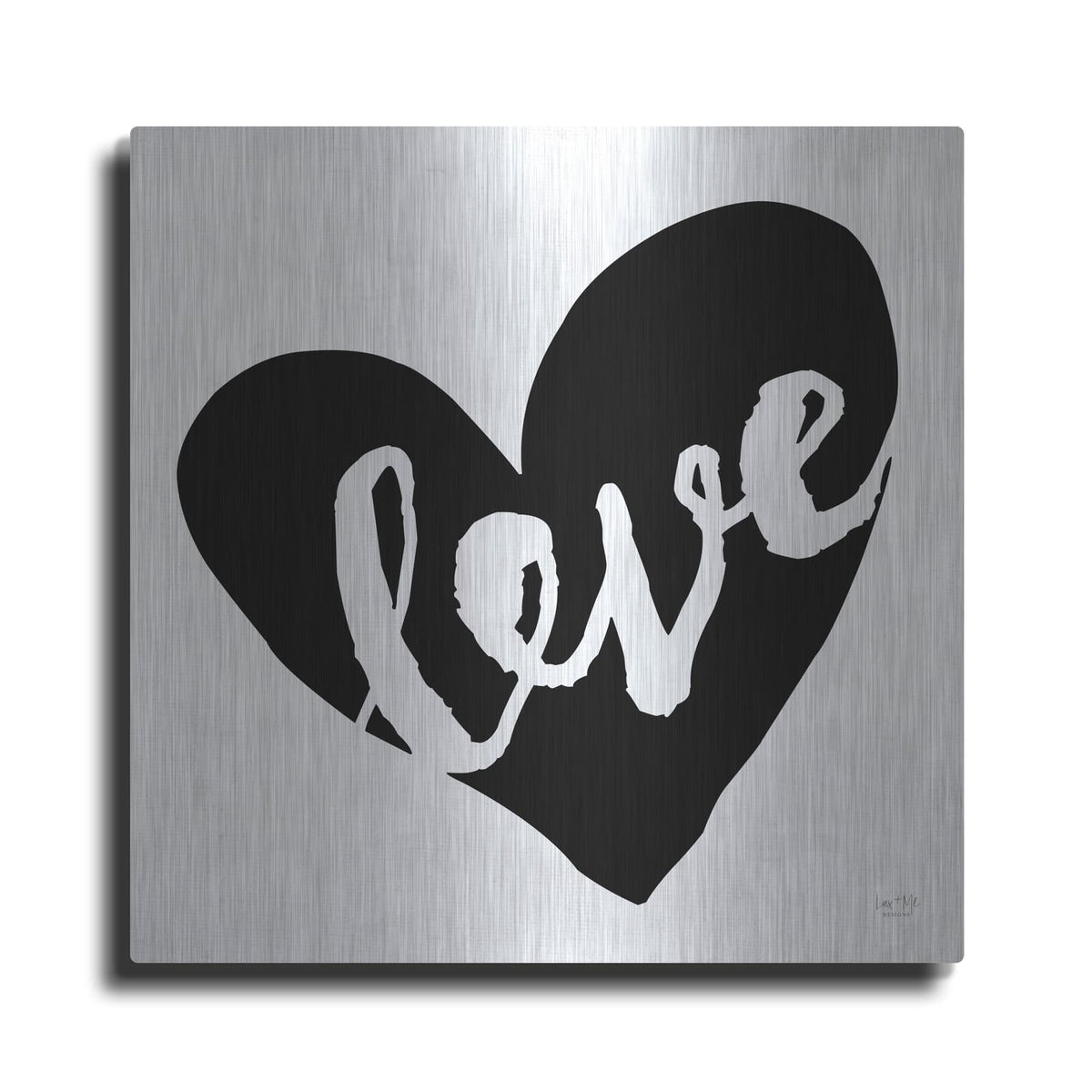 'Love' by Lux + Me – Metal Wall Art