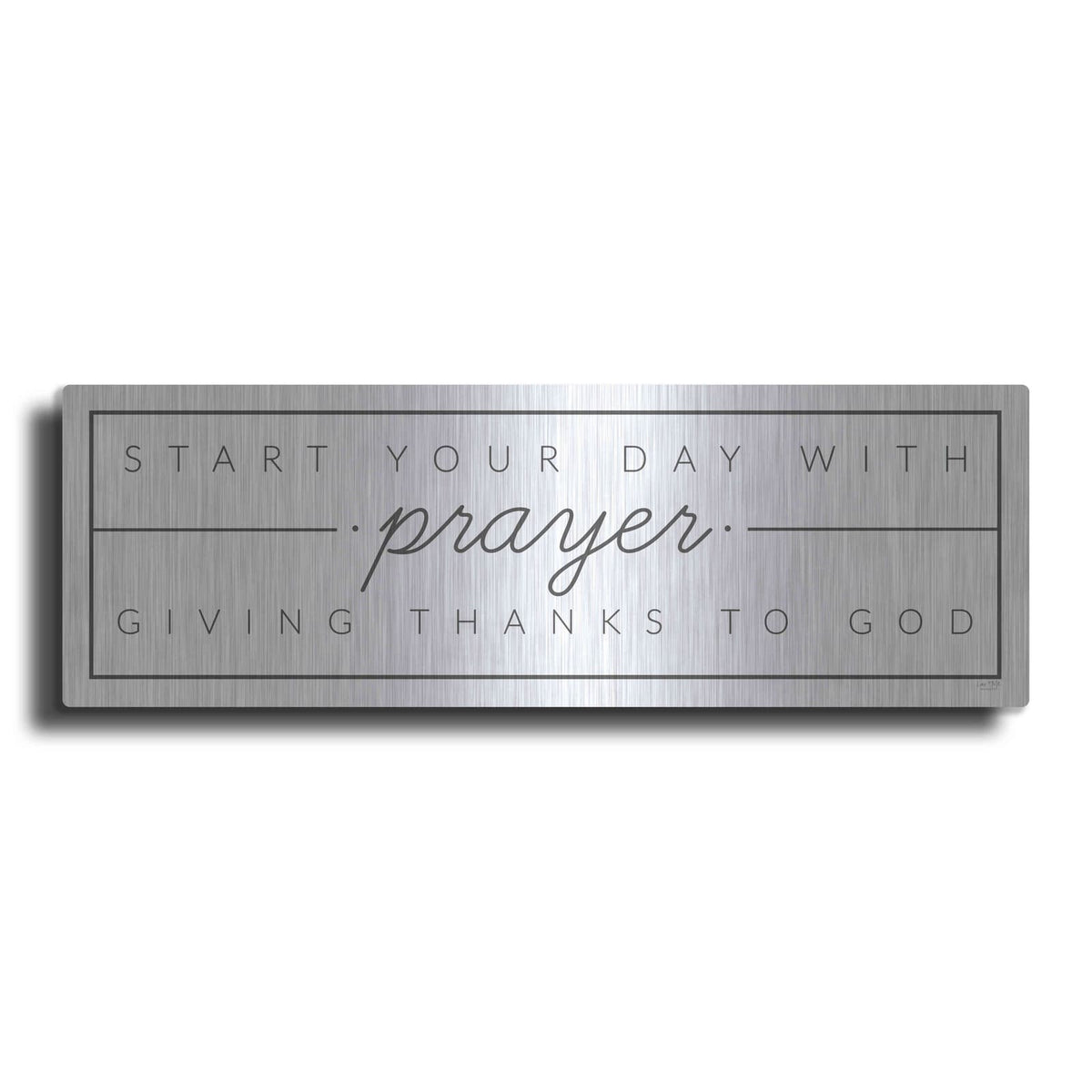'Start Your Day with Prayer' by Lux + Me – Metal Wall Art