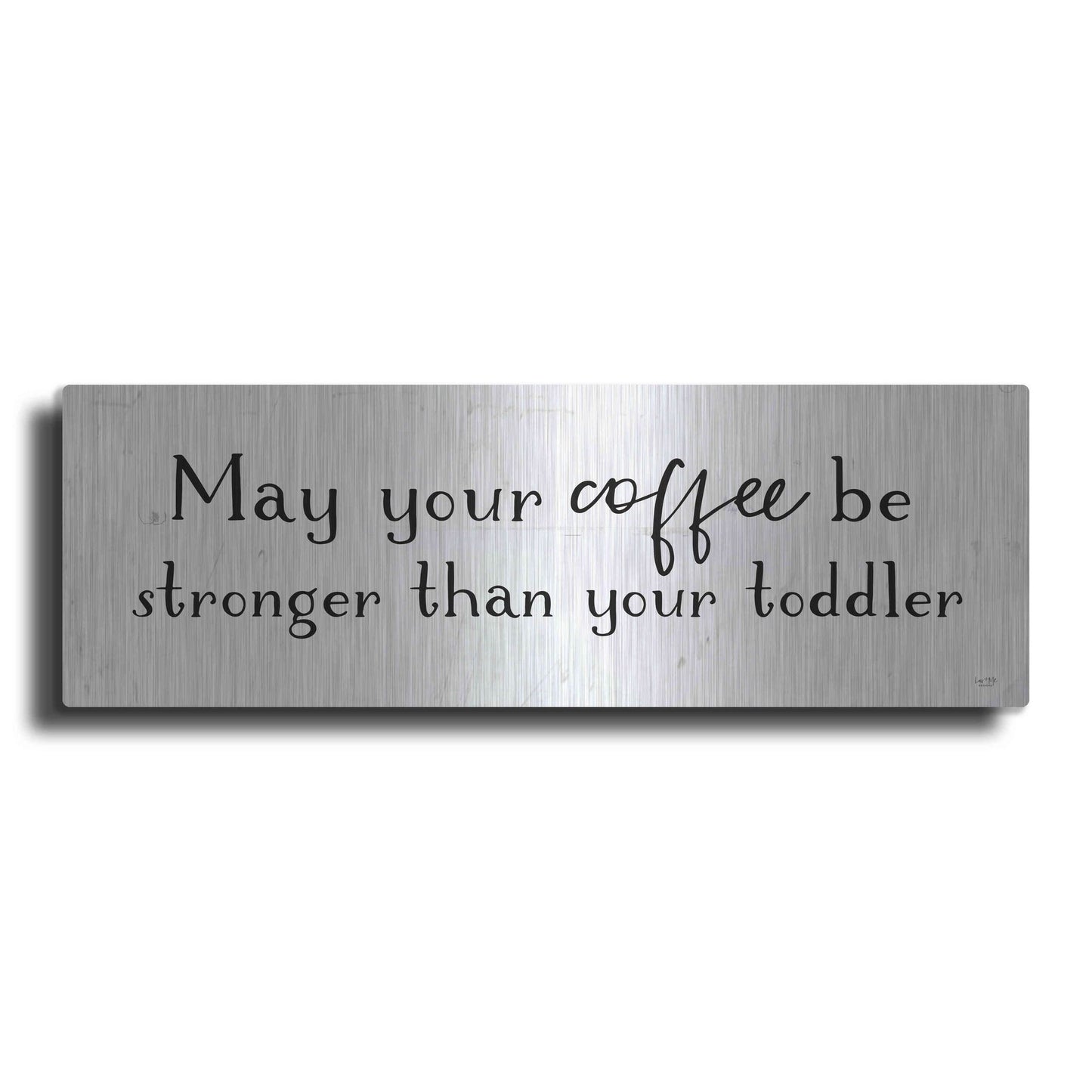 Luxe Metal Art 'Strong Coffee' by Lux + Me Designs, Metal Wall Art