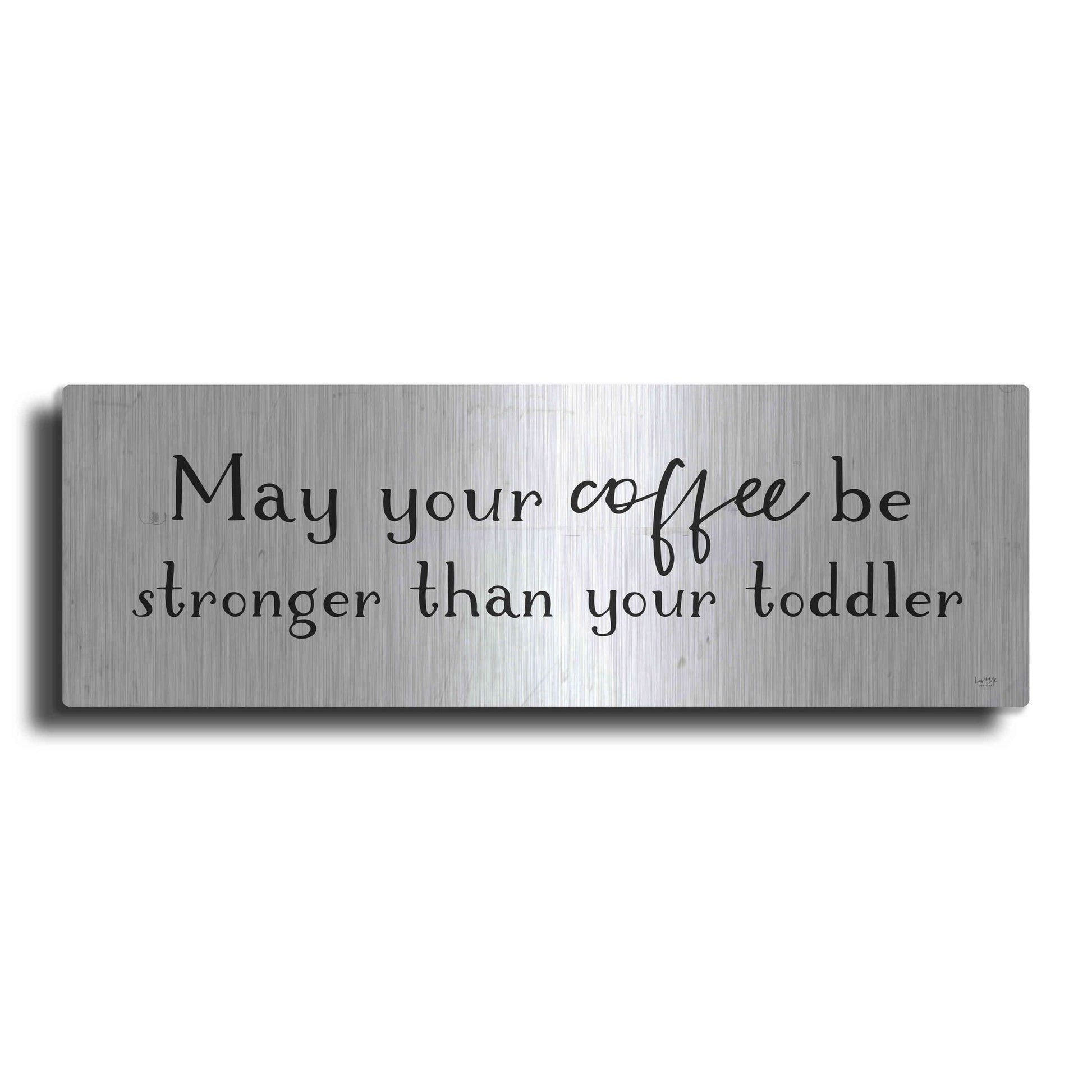 Luxe Metal Art 'Strong Coffee' by Lux + Me Designs, Metal Wall Art