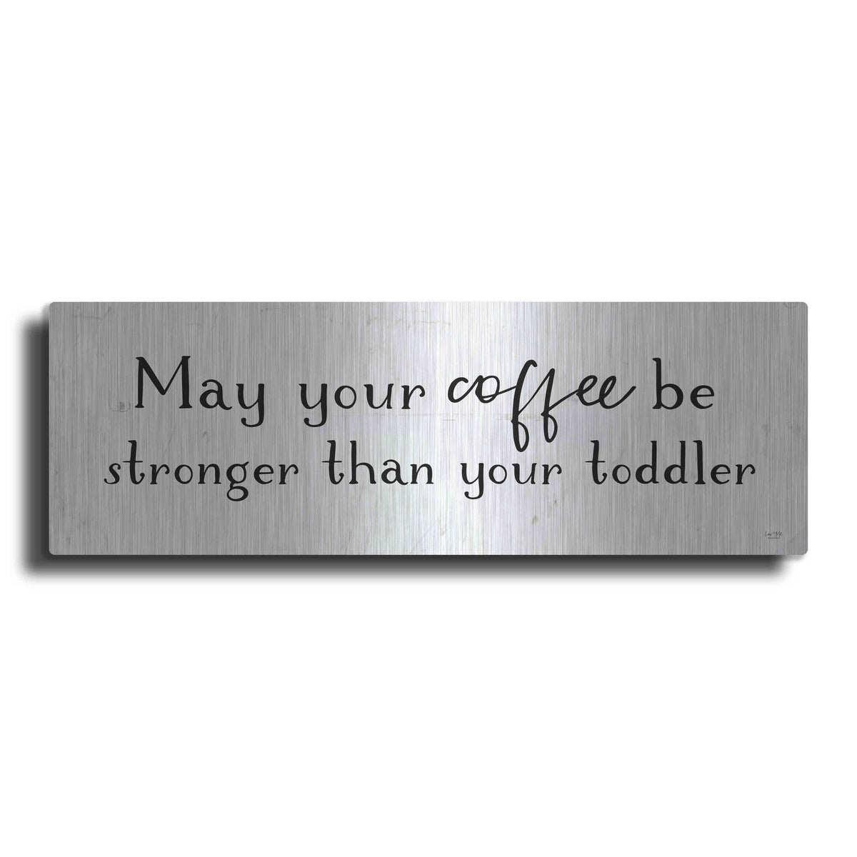 Luxe Metal Art 'Strong Coffee' by Lux + Me Designs, Metal Wall Art