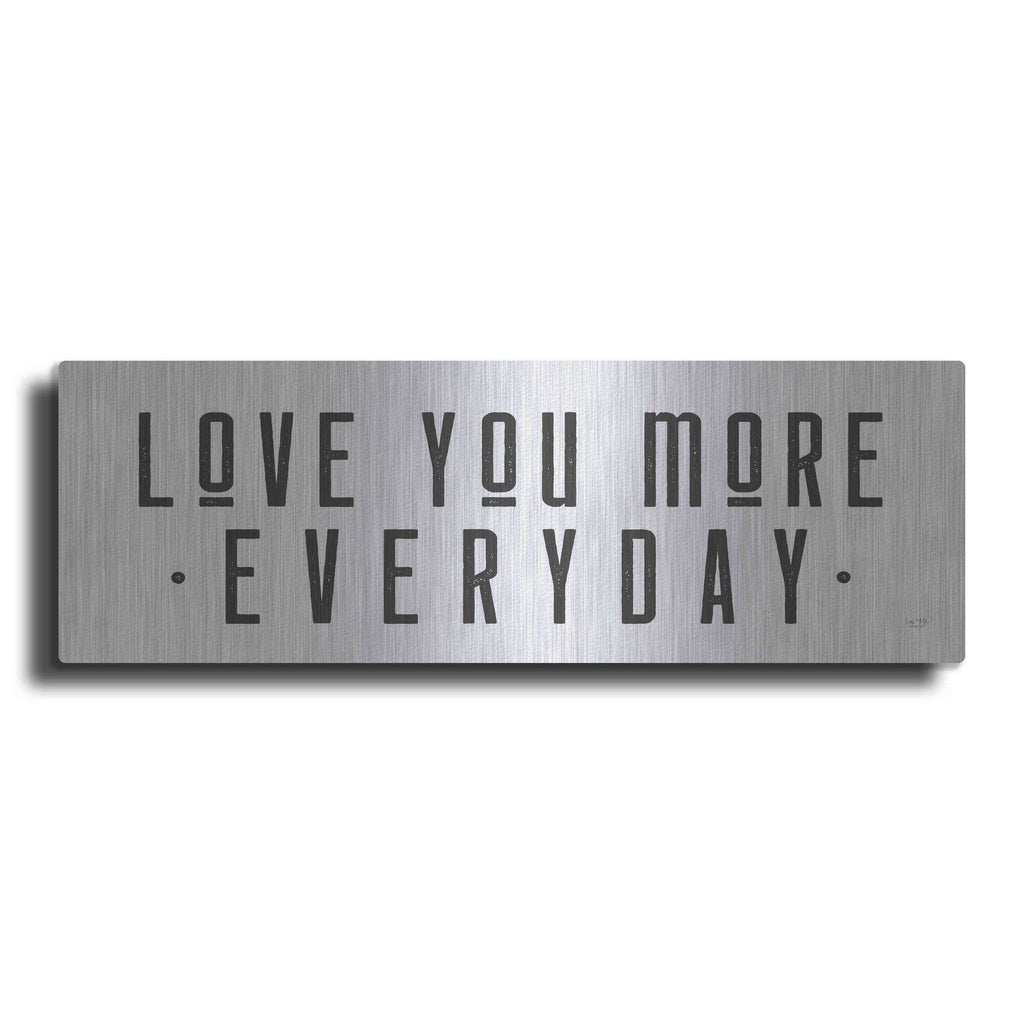 Luxe Metal Art 'Love You More' by Lux + Me Designs, Metal Wall Art