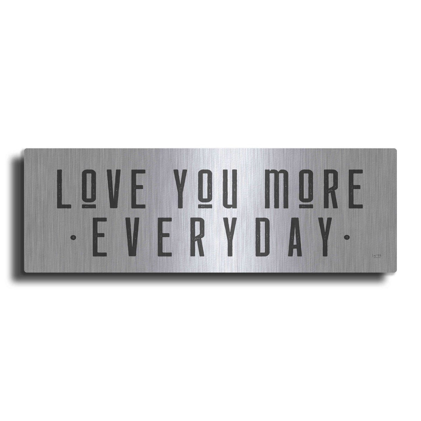 Luxe Metal Art 'Love You More' by Lux + Me Designs, Metal Wall Art