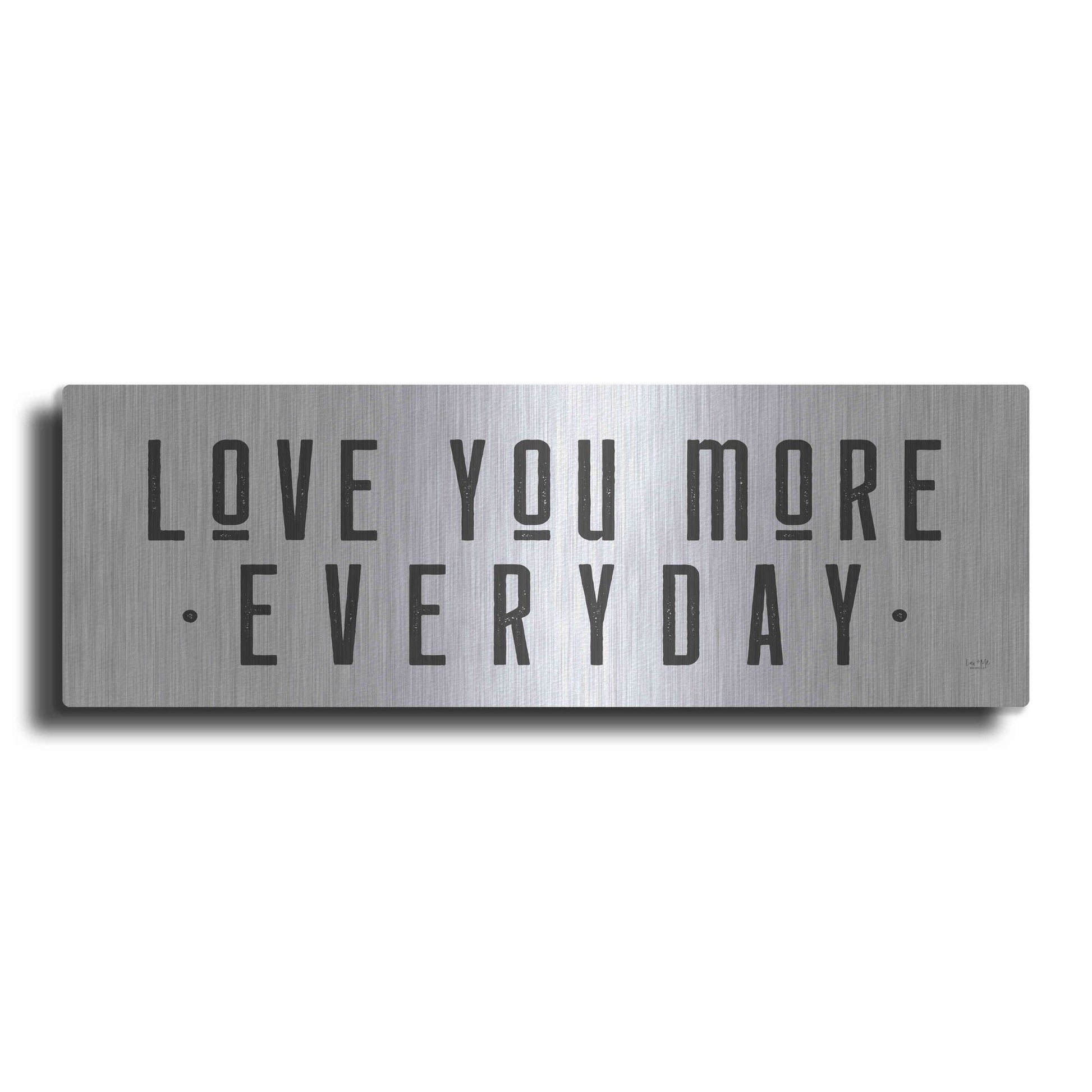 Luxe Metal Art 'Love You More' by Lux + Me Designs, Metal Wall Art