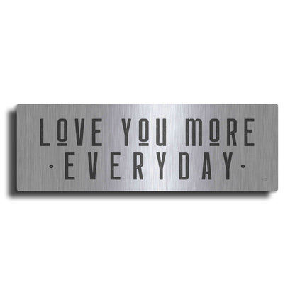 Luxe Metal Art 'Love You More' by Lux + Me Designs, Metal Wall Art