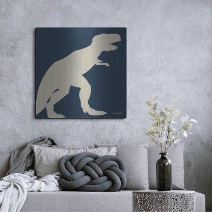 Luxe Metal Art 'Dino I' by Lauren Rader, Metal Wall Art,36x36
