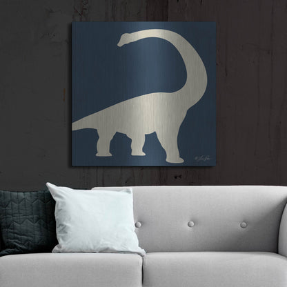 Luxe Metal Art 'Dino II' by Lauren Rader, Metal Wall Art,36x36